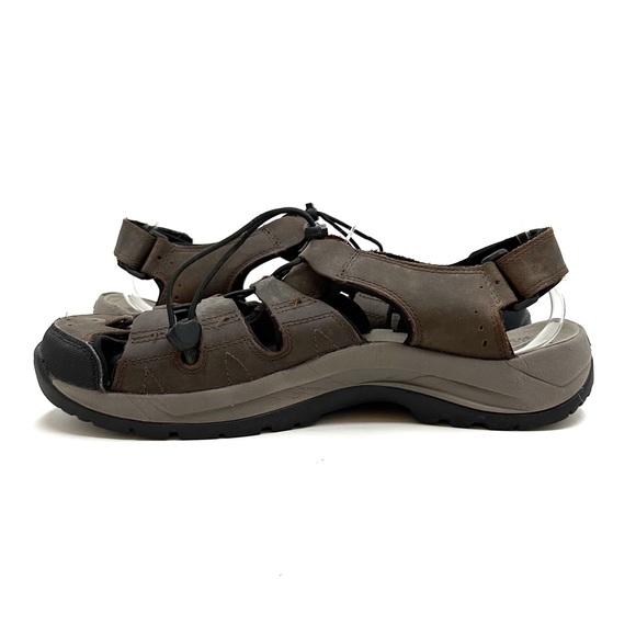 Abeo | Men's Leather Denver Closed Toe Sandals Size 12 - Picture 7 of 10